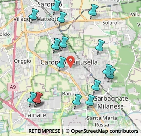 Mappa Via S. Alessandro, 21042 Caronno Pertusella VA, Italia (2.22833)