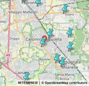 Mappa Via S. Alessandro, 21042 Caronno Pertusella VA, Italia (2.86923)