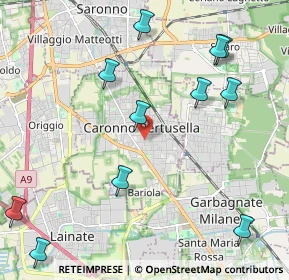 Mappa Via S. Alessandro, 21042 Caronno Pertusella VA, Italia (2.58455)