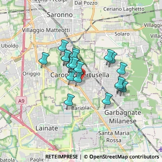 Mappa Via S. Alessandro, 21042 Caronno Pertusella VA, Italia (1.3585)