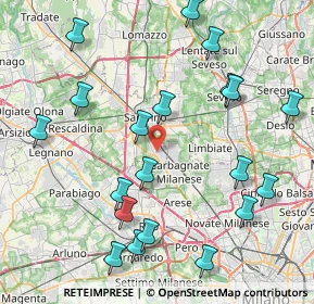 Mappa Via S. Alessandro, 21042 Caronno Pertusella VA, Italia (9.4735)