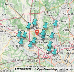 Mappa Via S. Alessandro, 21042 Caronno Pertusella VA, Italia (5.96563)