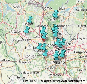 Mappa Via S. Alessandro, 21042 Caronno Pertusella VA, Italia (11.4485)