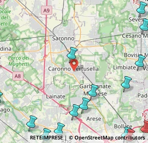 Mappa Via S. Alessandro, 21042 Caronno Pertusella VA, Italia (7.13118)