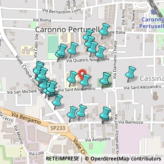 Mappa Via S. Alessandro, 21042 Caronno Pertusella VA, Italia (0.23214)