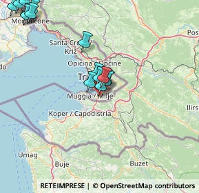 Mappa Via Flavia di Stramare 119 Montedoro, 34015 Muggia TS, Italia (17.93667)