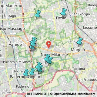 Mappa Via O. Favaron, 20834 Nova Milanese MB, Italia (2.21214)