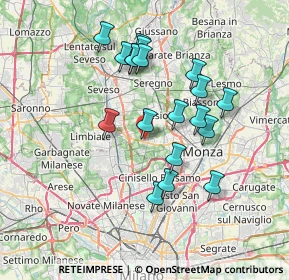 Mappa Via O. Favaron, 20834 Nova Milanese MB, Italia (6.61211)