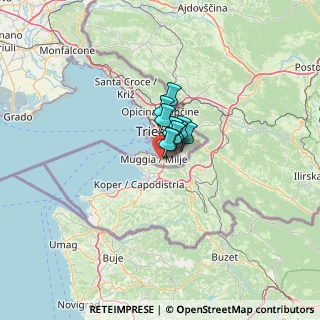 Mappa Via del Serbatoio, 34015 Muggia TS, Italia (13.48583)