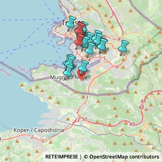 Mappa Via del Serbatoio, 34015 Muggia TS, Italia (3.321)