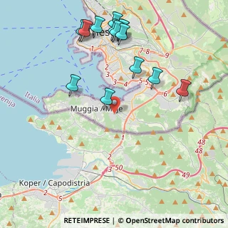 Mappa Via del Serbatoio, 34015 Muggia TS, Italia (4.72)