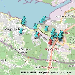 Mappa Via del Serbatoio, 34015 Muggia TS, Italia (0.9175)