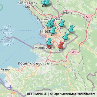 Mappa Via del Serbatoio, 34015 Muggia TS, Italia (8.66583)