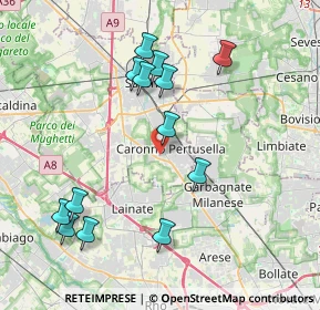 Mappa Via Caduti, 21042 Caronno Pertusella VA, Italia (4.10077)