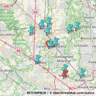 Mappa Via Caduti, 21042 Caronno Pertusella VA, Italia (4.0125)