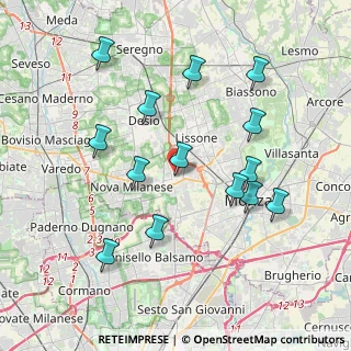 Mappa Via Ferrario, 20835 Muggiò MB, Italia (3.905)