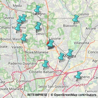 Mappa Via Ferrario, 20835 Muggiò MB, Italia (4.45071)