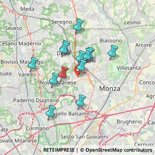 Mappa Via Ferrario, 20835 Muggiò MB, Italia (3.03231)