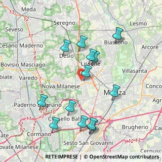 Mappa Via Ferrario, 20835 Muggiò MB, Italia (4.09857)
