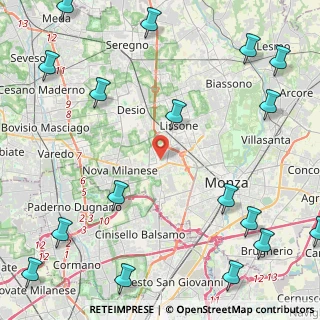 Mappa Via Ferrario, 20835 Muggiò MB, Italia (6.67647)