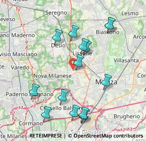 Mappa Via Ferrario, 20835 Muggiò MB, Italia (4.09857)
