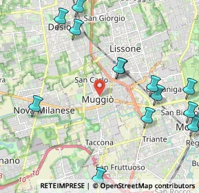 Mappa Via Ferrario, 20835 Muggiò MB, Italia (2.80333)