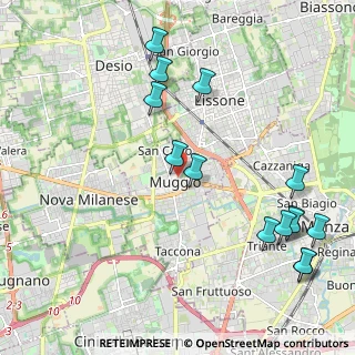 Mappa Via Ferrario, 20835 Muggiò MB, Italia (2.5)
