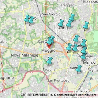 Mappa Via Ferrario, 20835 Muggiò MB, Italia (2.28875)
