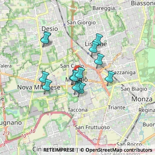 Mappa Via Ferrario, 20835 Muggiò MB, Italia (1.44)