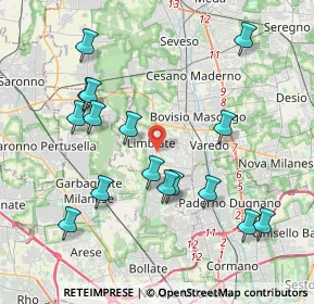 Mappa Via Unione, 20051 Limbiate MB, Italia (4.17875)