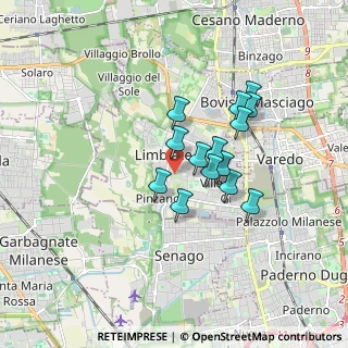 Mappa Via Unione, 20051 Limbiate MB, Italia (1.31429)