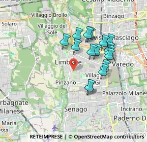 Mappa Via Unione, 20051 Limbiate MB, Italia (1.52688)