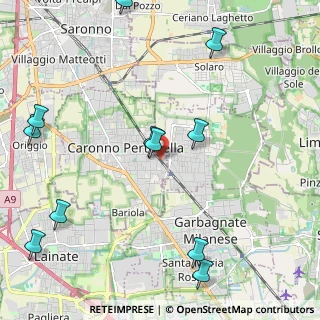 Mappa Via Toti Enrico, 21042 Caronno Pertusella VA, Italia (2.72818)