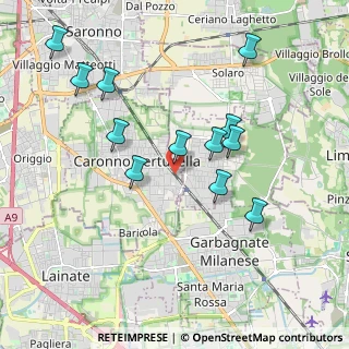 Mappa Via Toti Enrico, 21042 Caronno Pertusella VA, Italia (1.91583)
