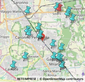 Mappa Via Toti Enrico, 21042 Caronno Pertusella VA, Italia (2.248)