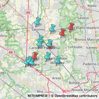 Mappa Via Toti Enrico, 21042 Caronno Pertusella VA, Italia (3.22231)
