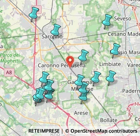 Mappa Via Toti Enrico, 21042 Caronno Pertusella VA, Italia (4.29059)