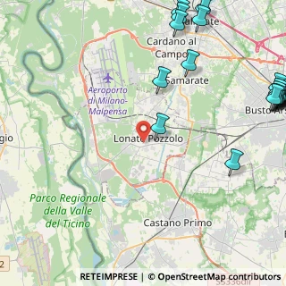 Mappa 21015 Lonate Pozzolo VA, Italia (6.9385)