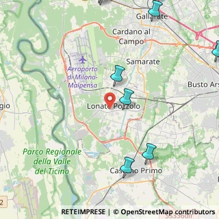 Mappa 21015 Lonate Pozzolo VA, Italia (6.9175)