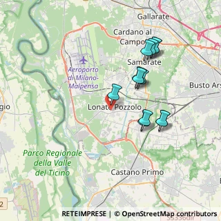 Mappa 21015 Lonate Pozzolo VA, Italia (3.46833)