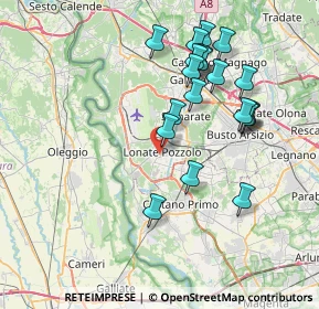 Mappa 21015 Lonate Pozzolo VA, Italia (7.462)