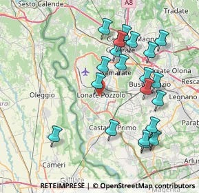Mappa 21015 Lonate Pozzolo VA, Italia (7.9355)