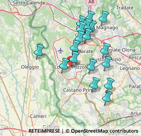 Mappa 21015 Lonate Pozzolo VA, Italia (6.89611)