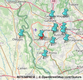 Mappa 21015 Lonate Pozzolo VA, Italia (6.83909)