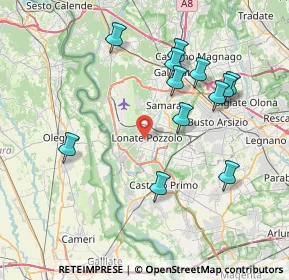 Mappa 21015 Lonate Pozzolo VA, Italia (7.81667)