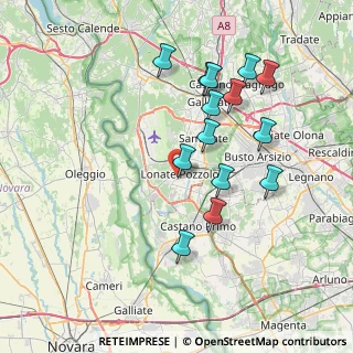 Mappa 21015 Lonate Pozzolo VA, Italia (7.27429)