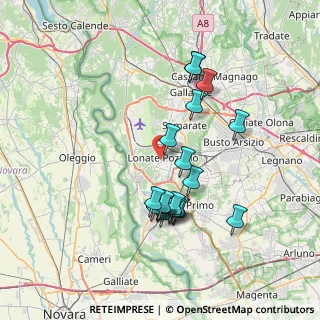 Mappa 21015 Lonate Pozzolo VA, Italia (6.67368)