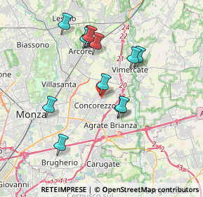 Mappa Via Alessandro Volta, 20049 Concorezzo MB, Italia (3.51231)