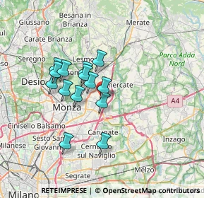 Mappa Via Alessandro Volta, 20049 Concorezzo MB, Italia (5.48429)