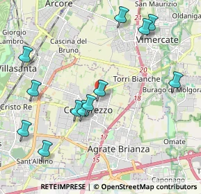 Mappa Via Alessandro Volta, 20049 Concorezzo MB, Italia (2.31667)
